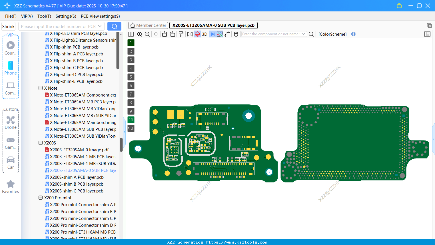 VIVO X200S-ET3205AMA-0 SUB PCB Layer